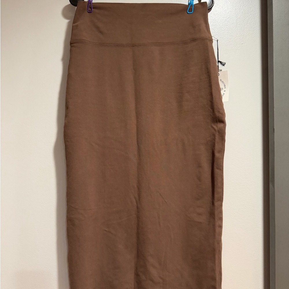 Electric & Rose Brown Pencil Skirt